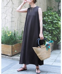 reca | エンボス風Ａラインワンピース(ワンピース)