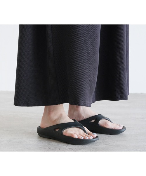 reca（レカ）の「エンボス風Ａラインワンピース（ワンピース・レディース・ブラック/チャコール・M-L）」の19枚目の写真