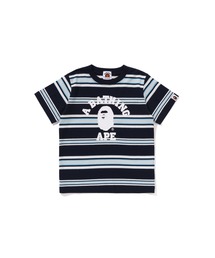 A BATHING APE 120cm Tシャツ&ショートパンツセット キッズエイプシャークモチーフプリントT&ショートパンツ