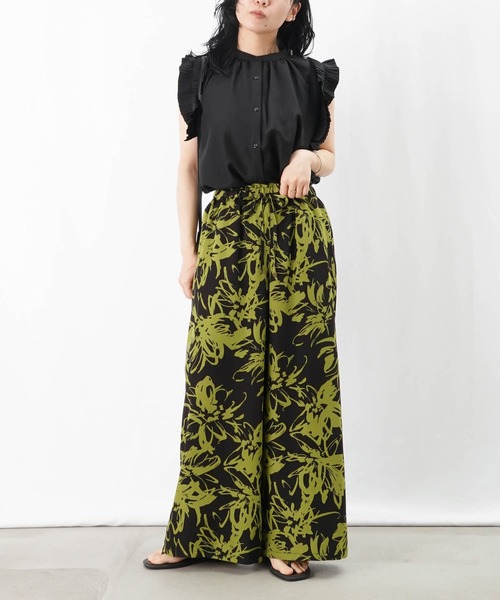 LUCA/LADY LUCK LUCA（ルカ/レディラックルカ）の「LC/LLL プリントイージーパンツ（その他パンツ・レディース・オフホワイト/ブラック/グリーン・FREE）」の19枚目の写真