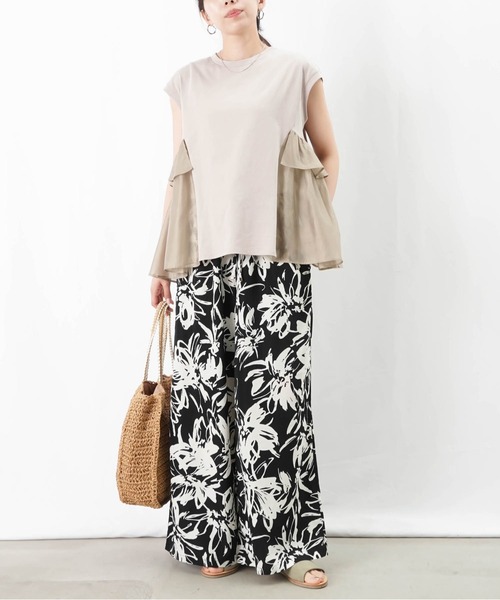 LUCA/LADY LUCK LUCA（ルカ/レディラックルカ）の「LC/LLL プリントイージーパンツ（その他パンツ・レディース・オフホワイト/ブラック/グリーン・FREE）」の16枚目の写真