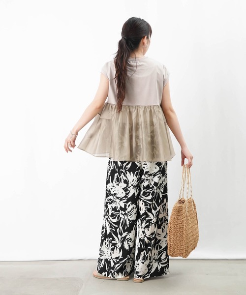 LUCA/LADY LUCK LUCA（ルカ/レディラックルカ）の「LC/LLL プリントイージーパンツ（その他パンツ・レディース・オフホワイト/ブラック/グリーン・FREE）」の15枚目の写真