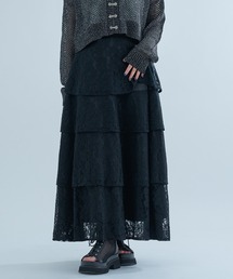 Ellno de Mavie スカート ブラック Ellno de Mavie スカート コードレーススカパン/SETUP対応