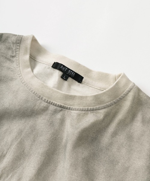 SlashDate(スラッシュデイト)の「【82】グランジ加工 ヴィンテージテイスト 刺繍デザイン Tシャツ オーバーサイズ(Tシャツ/カットソー・メンズ・アイボリー/ブラック/ブラック系その他/オフホワイト・M/L)」の7枚目の写真