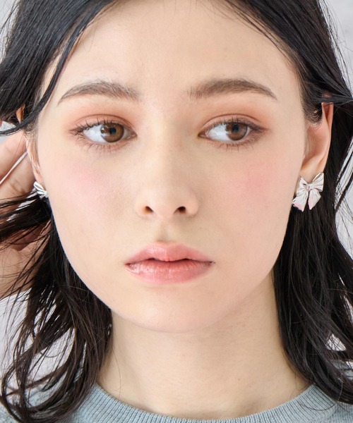 ANAP(アナップ)の「リボン ピアス(ピアス(両耳用)・レディース・シルバー/ゴールド・FREE)」の8枚目の写真