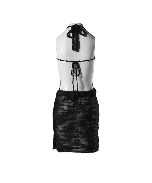 ANDERSSON BELL(アンダースンベル)の「CLOUD HALTER KNIT DRESS(ドレス・レディース・ブラック・SMALL)」の2枚目の写真