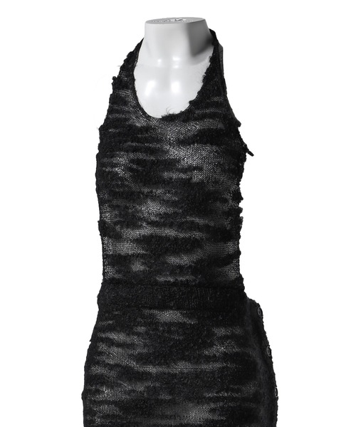 ANDERSSON BELL(アンダースンベル)の「CLOUD HALTER KNIT DRESS(ドレス・レディース・ブラック・SMALL)」の4枚目の写真