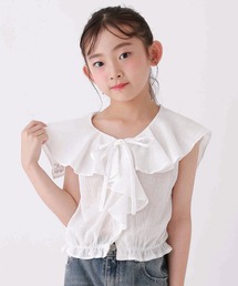 レピピアルマニオ卒業服シャツリボン付き140cm repipi armario ブラウス シャツ 「卒服2025」ピンタックリボン
