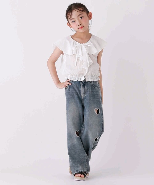10C REPIPI(ジューシーレピピ)の「【10C REPIPI】セーラーリボンブラウス(シャツ/ブラウス・キッズ・ホワイト/その他・130cm/120cm/110cm)」の4枚目の写真
