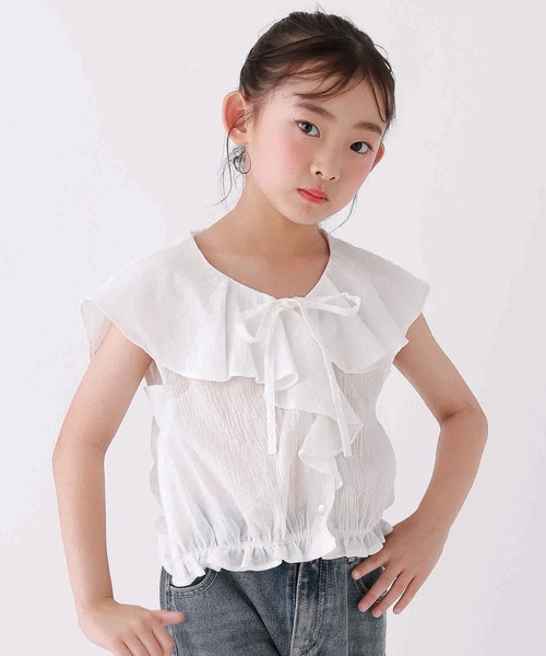 10C REPIPI(ジューシーレピピ)の「【10C REPIPI】セーラーリボンブラウス(シャツ/ブラウス・キッズ・ホワイト/その他・130cm/120cm/110cm)」の6枚目の写真