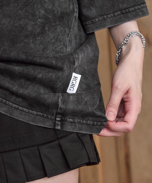 RGRG(リグリグ)の「ビックシルエットロゴ刺繍Tシャツ(Tシャツ/カットソー・レディース・ブラック/ホワイト・FREE)」の5枚目の写真