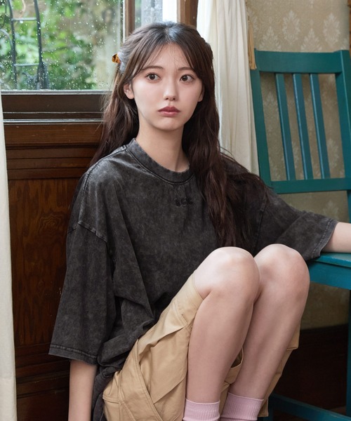RGRG(リグリグ)の「ビックシルエットロゴ刺繍Tシャツ(Tシャツ/カットソー・レディース・ブラック/ホワイト・FREE)」の8枚目の写真