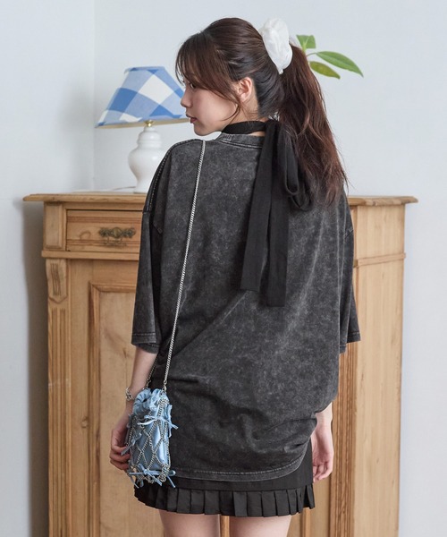 RGRG(リグリグ)の「ビックシルエットロゴ刺繍Tシャツ(Tシャツ/カットソー・レディース・ブラック/ホワイト・FREE)」の11枚目の写真