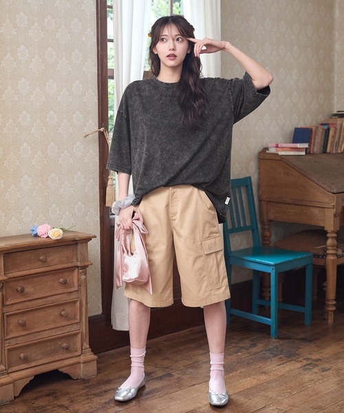 RGRG(リグリグ)の「ビックシルエットロゴ刺繍Tシャツ(Tシャツ/カットソー・レディース・ブラック/ホワイト・FREE)」の12枚目の写真