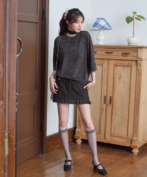 RGRG(リグリグ)の「ビックシルエットロゴ刺繍Tシャツ(Tシャツ/カットソー・レディース・ブラック/ホワイト・FREE)」の14枚目の写真