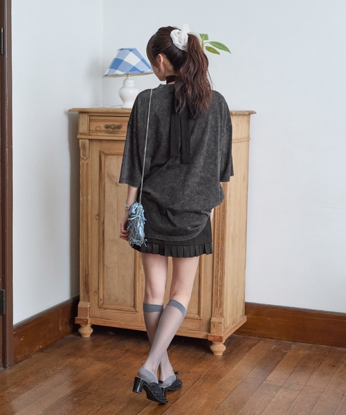 RGRG(リグリグ)の「ビックシルエットロゴ刺繍Tシャツ(Tシャツ/カットソー・レディース・ブラック/ホワイト・FREE)」の15枚目の写真