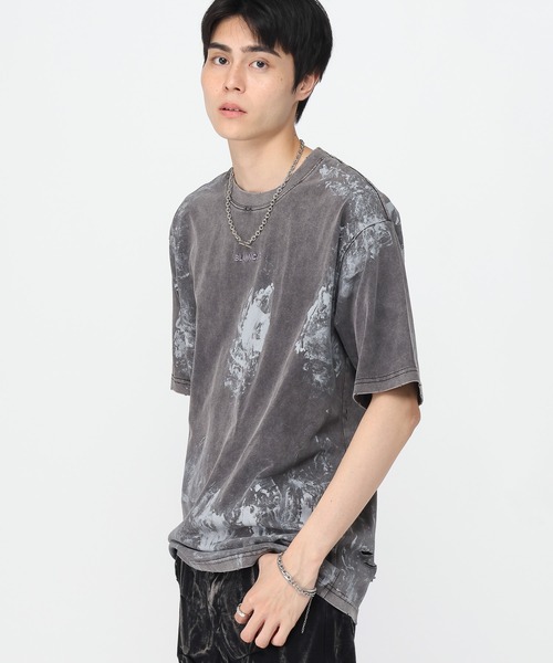 3.3 Field Trip （3.3フィールドトリップ）の「3.3 Field Trip／スプレーペイントＴEE（Tシャツ/カットソー・メンズ・チャコール/ブラック・MEDIUM/LARGE）」の15枚目の写真