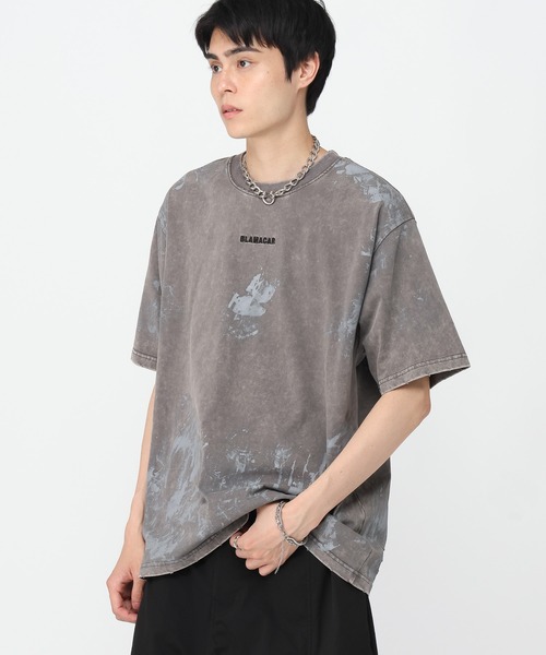 3.3 Field Trip （3.3フィールドトリップ）の「3.3 Field Trip／スプレーペイントＴEE（Tシャツ/カットソー・メンズ・チャコール/ブラック・MEDIUM/LARGE）」の20枚目の写真