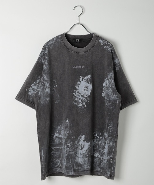 3.3 Field Trip （3.3フィールドトリップ）の「3.3 Field Trip／スプレーペイントＴEE（Tシャツ/カットソー・メンズ・チャコール/ブラック・MEDIUM/LARGE）」の21枚目の写真