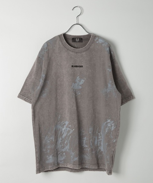 3.3 Field Trip （3.3フィールドトリップ）の「3.3 Field Trip／スプレーペイントＴEE（Tシャツ/カットソー・メンズ・チャコール/ブラック・MEDIUM/LARGE）」の22枚目の写真