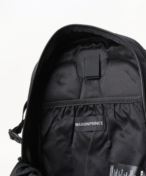 MASONPRINCE(メイソンプリンス)の「軽量 ナイロン ブランドロゴ ハイキングバック BB2180【MASONPRINCE】(バックパック/リュック・メンズ・ブラック・FREE)」の14枚目の写真