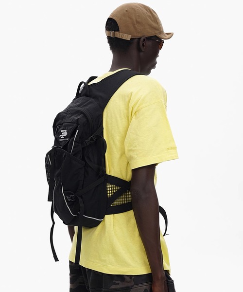 MASONPRINCE(メイソンプリンス)の「軽量 ナイロン ブランドロゴ ハイキングバック BB2180【MASONPRINCE】(バックパック/リュック・メンズ・ブラック・FREE)」の2枚目の写真