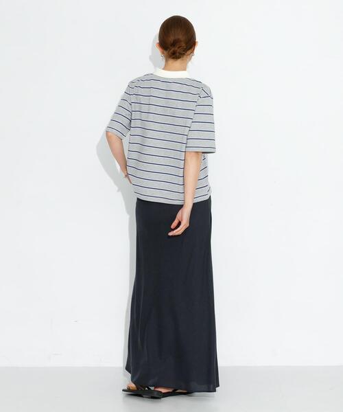 URBAN RESEARCH Sonny Label（アーバンリサーチサニーレーベル）の「メッセージボーダーポロシャツ（ポロシャツ・レディース・ブラウン/オフホワイト/グレー・FREE）」の13枚目の写真