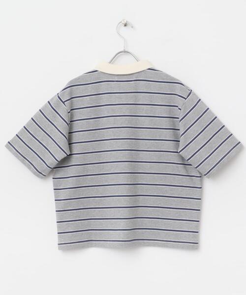 URBAN RESEARCH Sonny Label（アーバンリサーチサニーレーベル）の「メッセージボーダーポロシャツ（ポロシャツ・レディース・ブラウン/オフホワイト/グレー・FREE）」の20枚目の写真