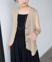 mutsumi　SLOBE IENA　ニットジレ*ベージュ SLOBE IENA｜スローブイエナのニット/セーター通販 - ZOZOTOWN
