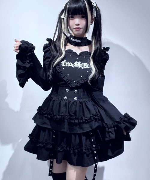 A'GEM/9 × .kom TricuspidC フリルハートドレス A'GEM/9 × .kom『TricuspidC/トライカスピッドシー』フリルハート