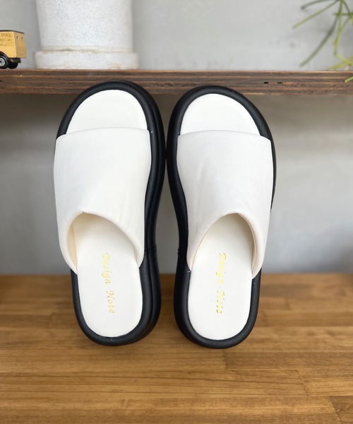 LUGG NAGG（ラグナグ）の「【Design Note】【厚底】プラットフォームボリュームパフィーサンダル（サンダル・レディース・ホワイト/ブラック・L/LL/M/S）」の14枚目の写真