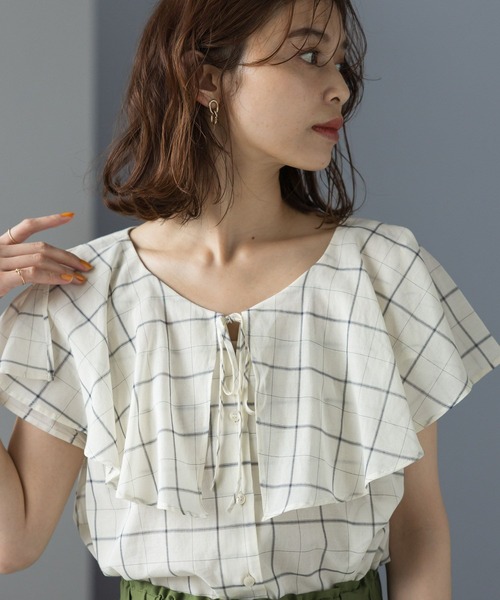 studio CLIP(スタディオクリップ)の「ケープカラーブラウス(シャツ/ブラウス・レディース・その他2/その他1・FREE)」の18枚目の写真