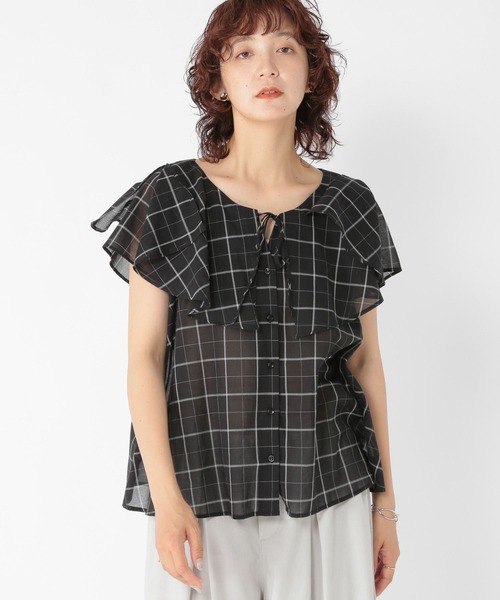 studio CLIP(スタディオクリップ)の「ケープカラーブラウス(シャツ/ブラウス・レディース・その他2/その他1・FREE)」の3枚目の写真