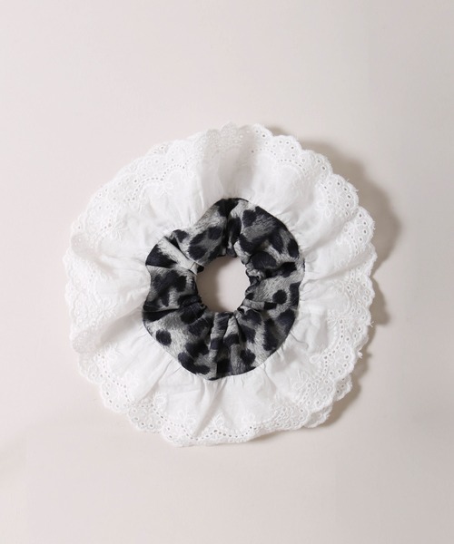 WC（ダブル シー）の「レオパードレースシュシュ（シュシュ・レディース・ブラウン/グレー・FREE）」の9枚目の写真