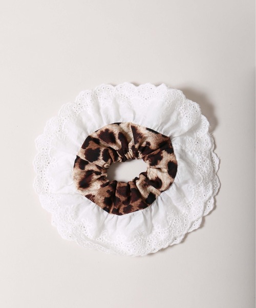 WC（ダブル シー）の「レオパードレースシュシュ（シュシュ・レディース・ブラウン/グレー・FREE）」の10枚目の写真