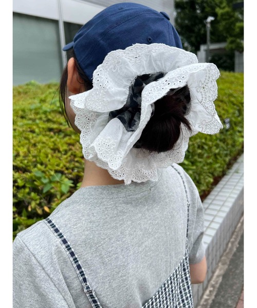 WC（ダブル シー）の「レオパードレースシュシュ（シュシュ・レディース・ブラウン/グレー・FREE）」の4枚目の写真