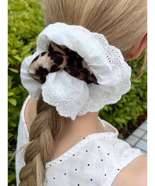 WC（ダブル シー）の「レオパードレースシュシュ（シュシュ・レディース・ブラウン/グレー・FREE）」の8枚目の写真