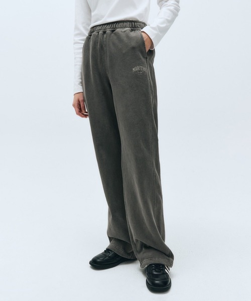 MARITHE + FRANCOIS GIRBAUD(マリテフランソワジルボー)の「PIGMENT WIDE SWEAT PANTS(スウェットパンツ・レディース・ブルー系その他/チャコール・SMALL/MEDIUM/LARGE/X-LARGE)」の5枚目の写真