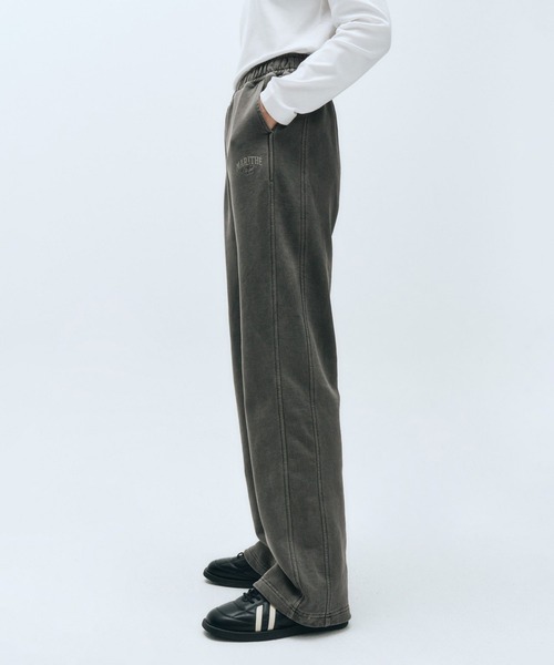MARITHE + FRANCOIS GIRBAUD(マリテフランソワジルボー)の「PIGMENT WIDE SWEAT PANTS(スウェットパンツ・レディース・ブルー系その他/チャコール・SMALL/MEDIUM/LARGE/X-LARGE)」の6枚目の写真
