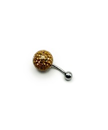 KISHOKACHI 希少価値 ジルコニアボールネイブルボディーピアス 14ゲージ ボール14mm×5mm