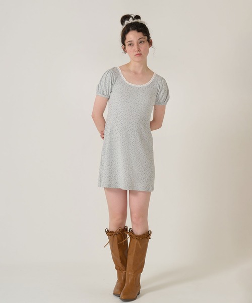 TINA:JOJUN(ティーナジョジュン)の「フィット&フレア カットワンピース TINA:JOJUN(ワンピース・レディース・グレー/ホワイト・M)」の13枚目の写真