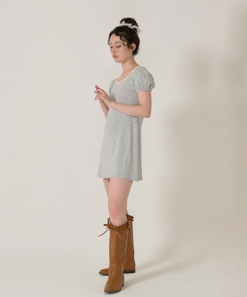 TINA:JOJUN(ティーナジョジュン)の「フィット&フレア カットワンピース TINA:JOJUN(ワンピース・レディース・グレー/ホワイト・M)」の14枚目の写真