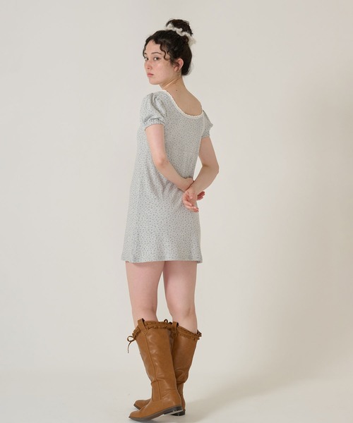 TINA:JOJUN(ティーナジョジュン)の「フィット&フレア カットワンピース TINA:JOJUN(ワンピース・レディース・グレー/ホワイト・M)」の15枚目の写真