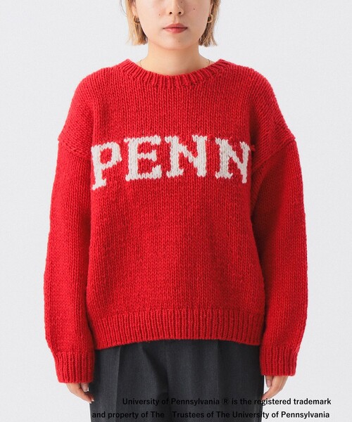 BEAMS BOY(ビームスボーイ)の「【別注】THE BOOKSTORE / Hand Logo Sweater 25FW(ニット/セーター・レディース・レッド・ONE SIZE)」の8枚目の写真