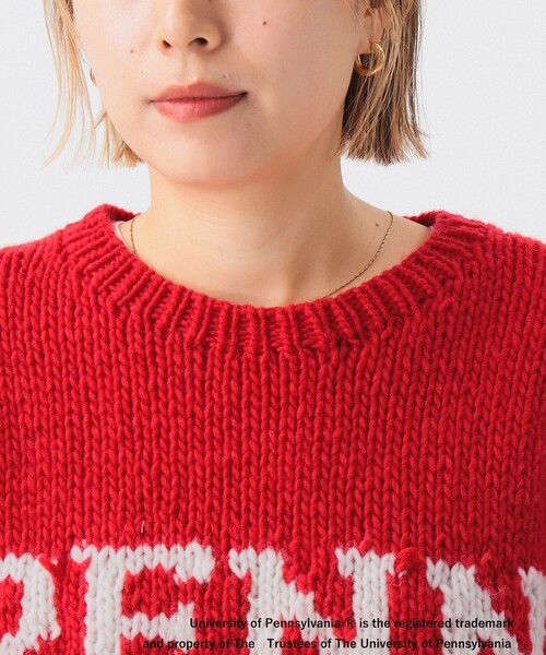 BEAMS BOY(ビームスボーイ)の「【別注】THE BOOKSTORE / Hand Logo Sweater 25FW(ニット/セーター・レディース・レッド・ONE SIZE)」の11枚目の写真