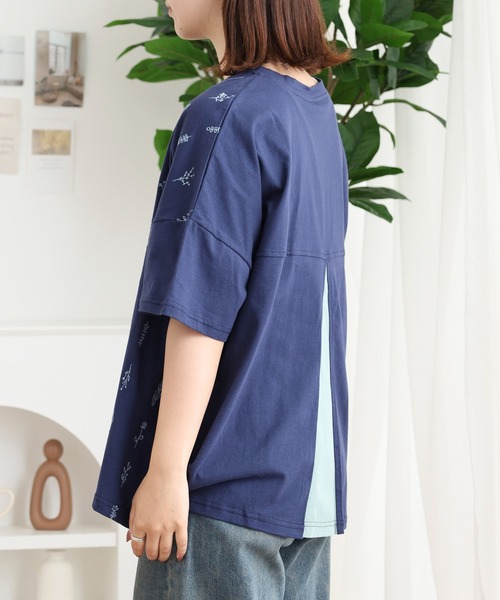 Emago（イマゴ）の「EMAGO お花全面刺繍Ｔ（Tシャツ/カットソー・レディース・ネイビー/レッド/ブラック・FREE）」の15枚目の写真