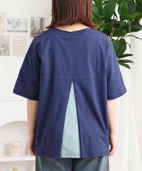 Emago（イマゴ）の「EMAGO お花全面刺繍Ｔ（Tシャツ/カットソー・レディース・ネイビー/レッド/ブラック・FREE）」の16枚目の写真