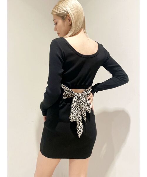 GYDA（ジェイダ）の「レオパードバックリボンテレコミニワンピース（ワンピース・レディース・アイボリー/ブラック・FREE）」の14枚目の写真