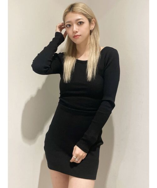 GYDA（ジェイダ）の「レオパードバックリボンテレコミニワンピース（ワンピース・レディース・アイボリー/ブラック・FREE）」の15枚目の写真