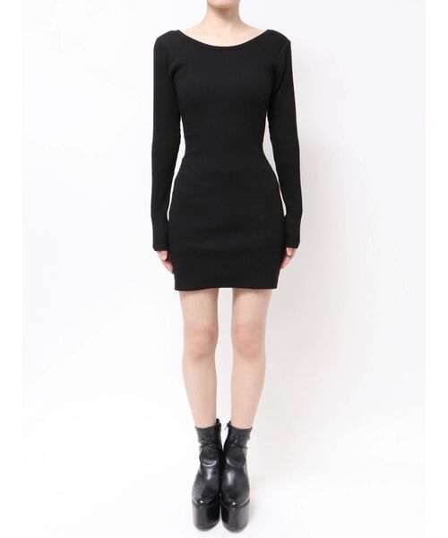 レオパードバックリボンテレコミニワンピース（ワンピース）｜GYDA